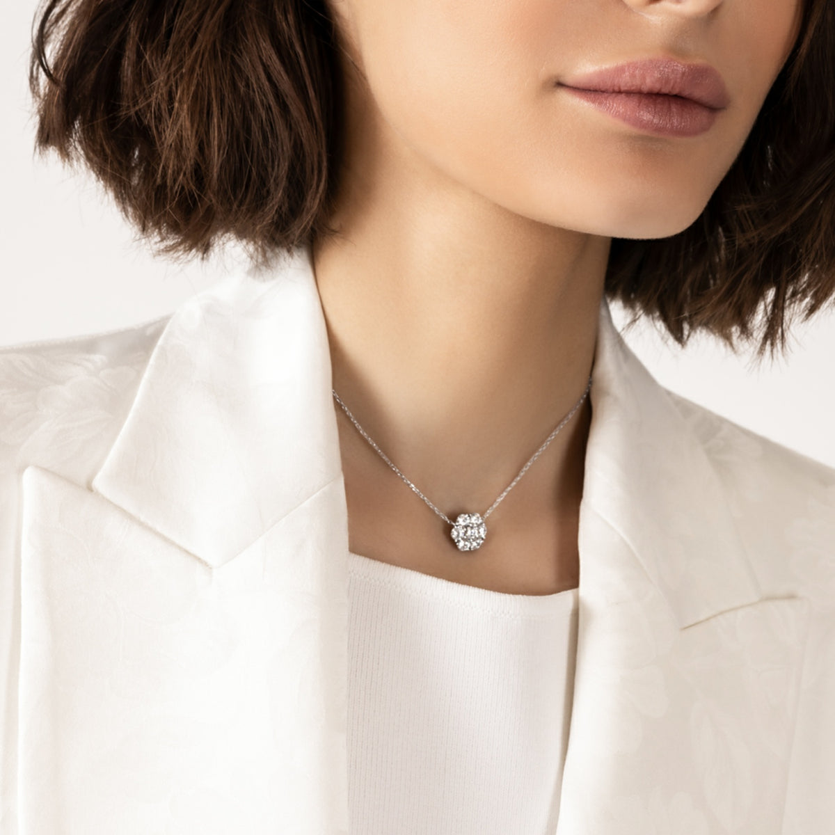 Flower Cluster Necklace