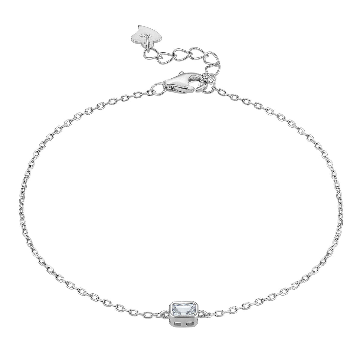 Bezel Charm Bracelet