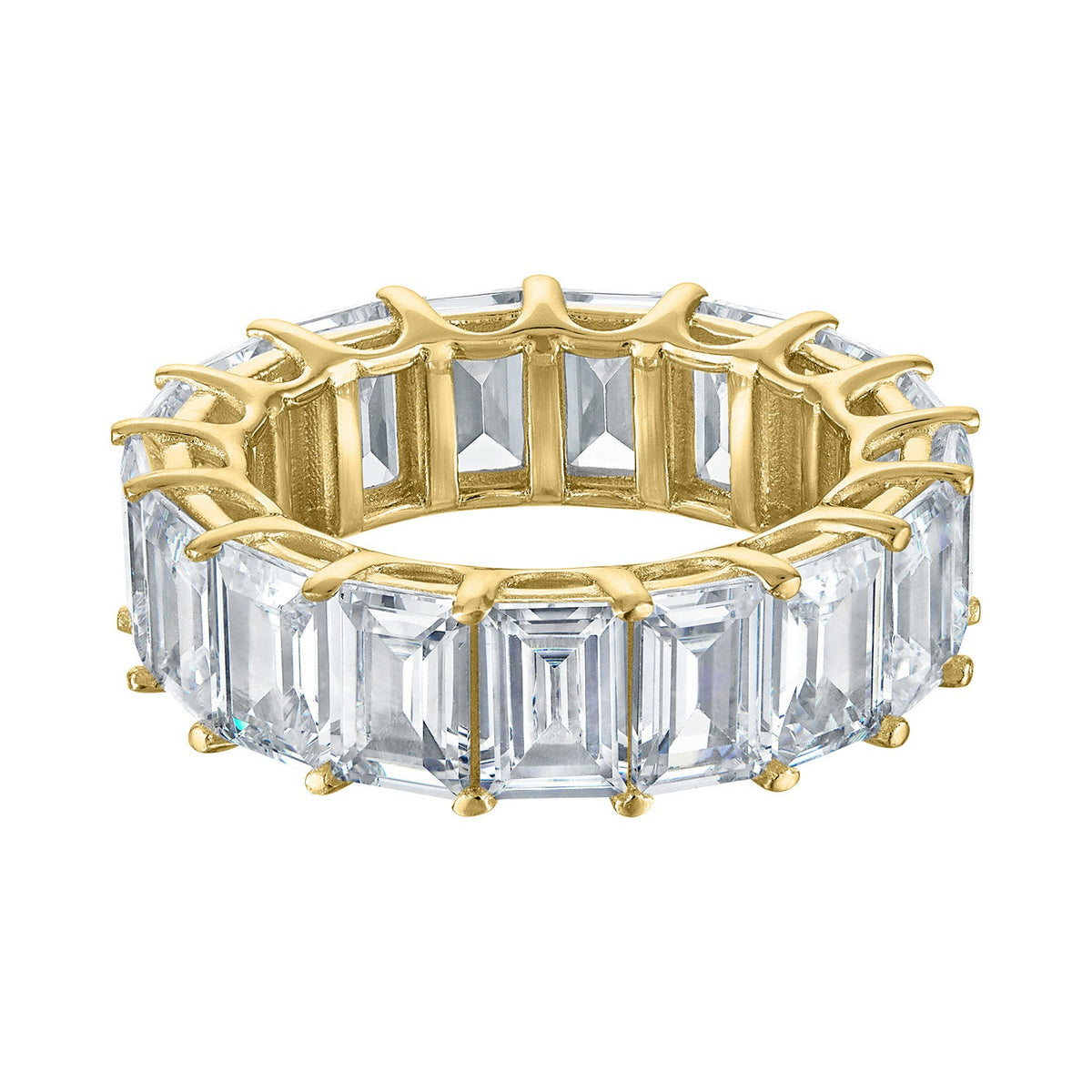 Emerald-Cut Eternity Band