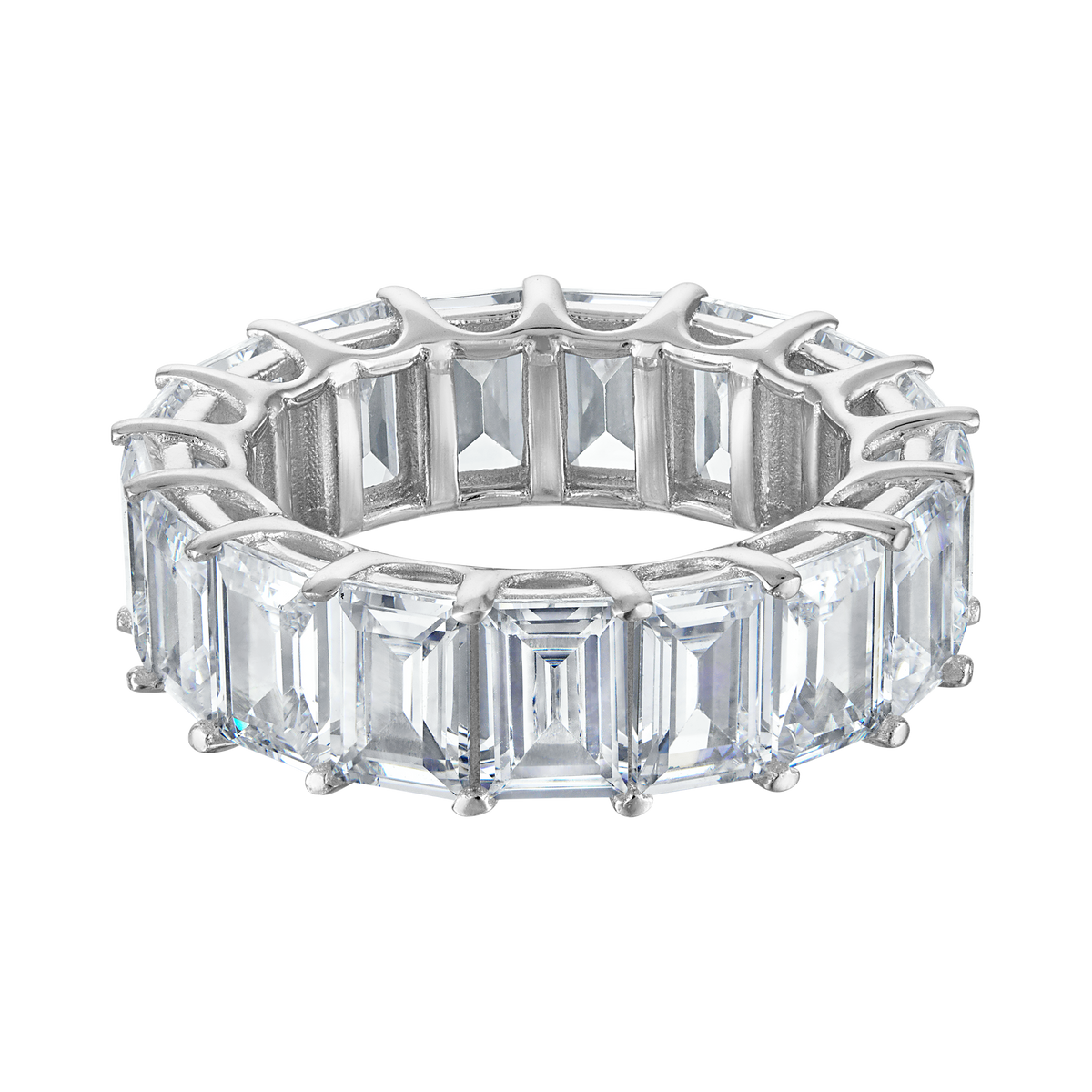 Emerald-Cut Eternity Band