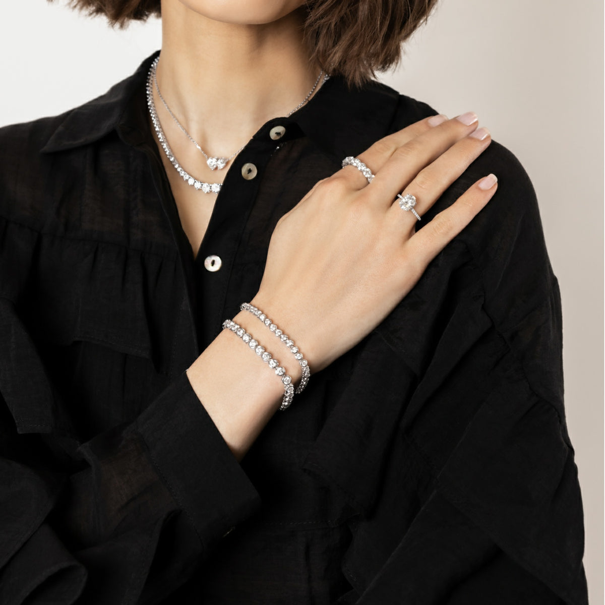 Bezel Tennis Bracelet