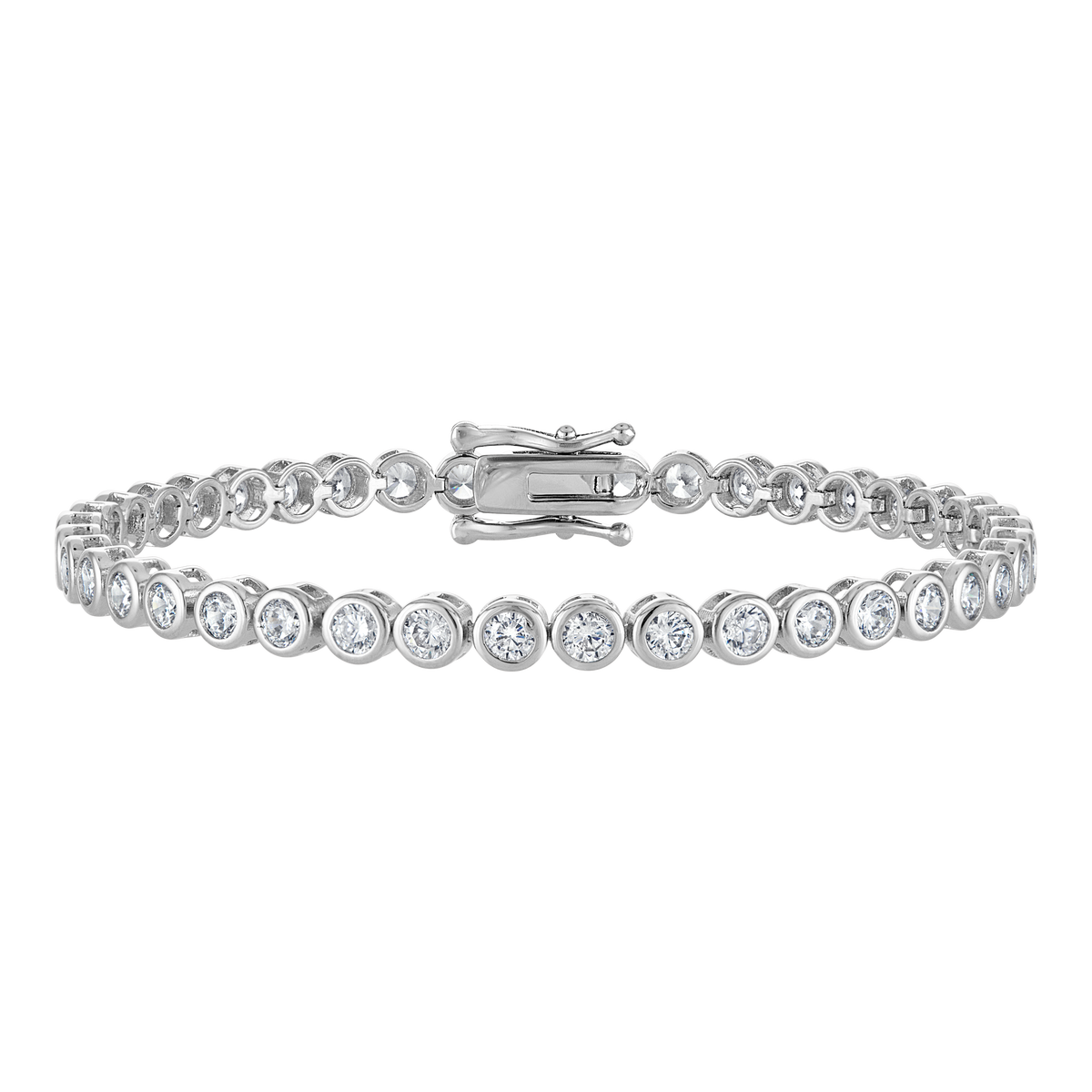 Bezel Tennis Bracelet