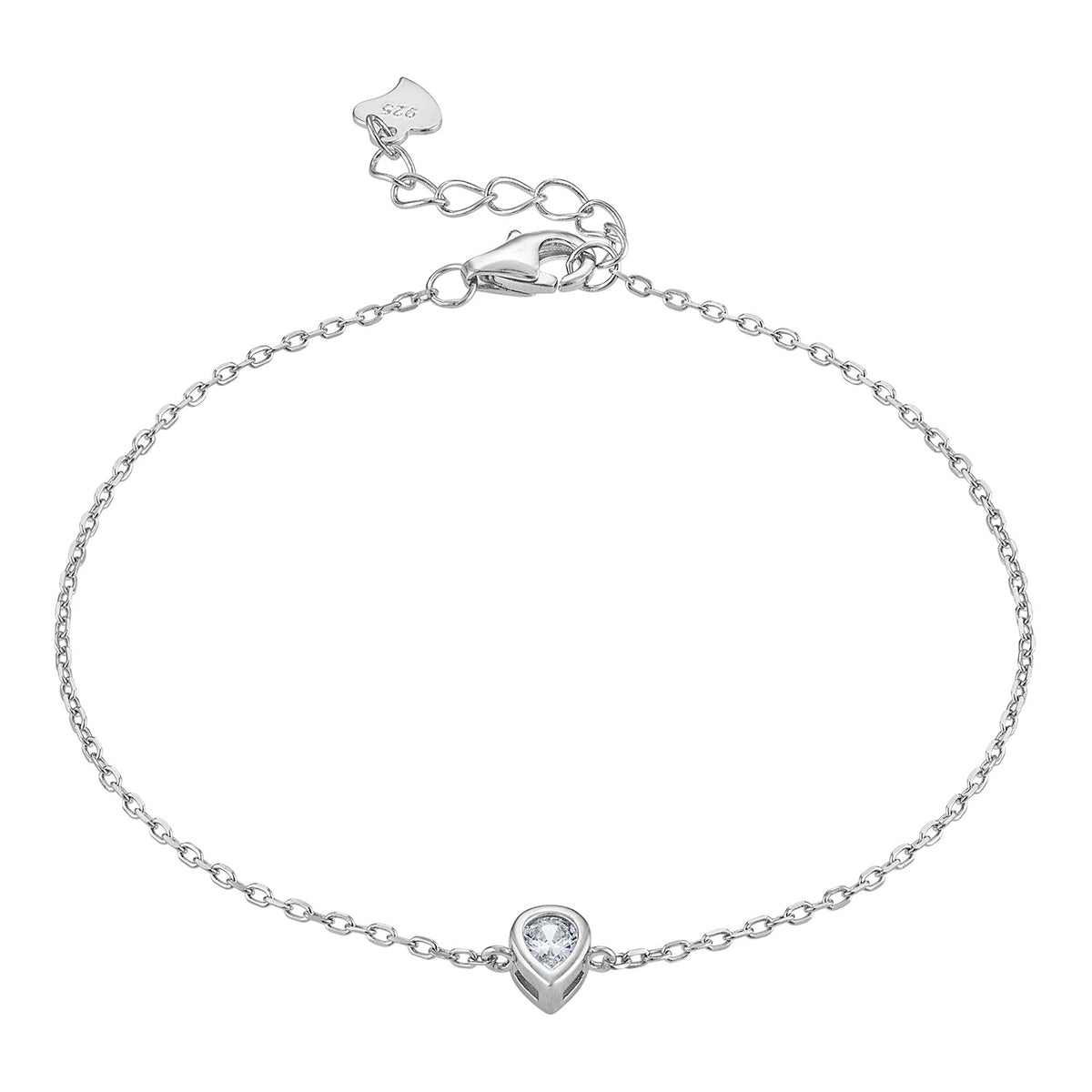 Bezel Charm Bracelet
