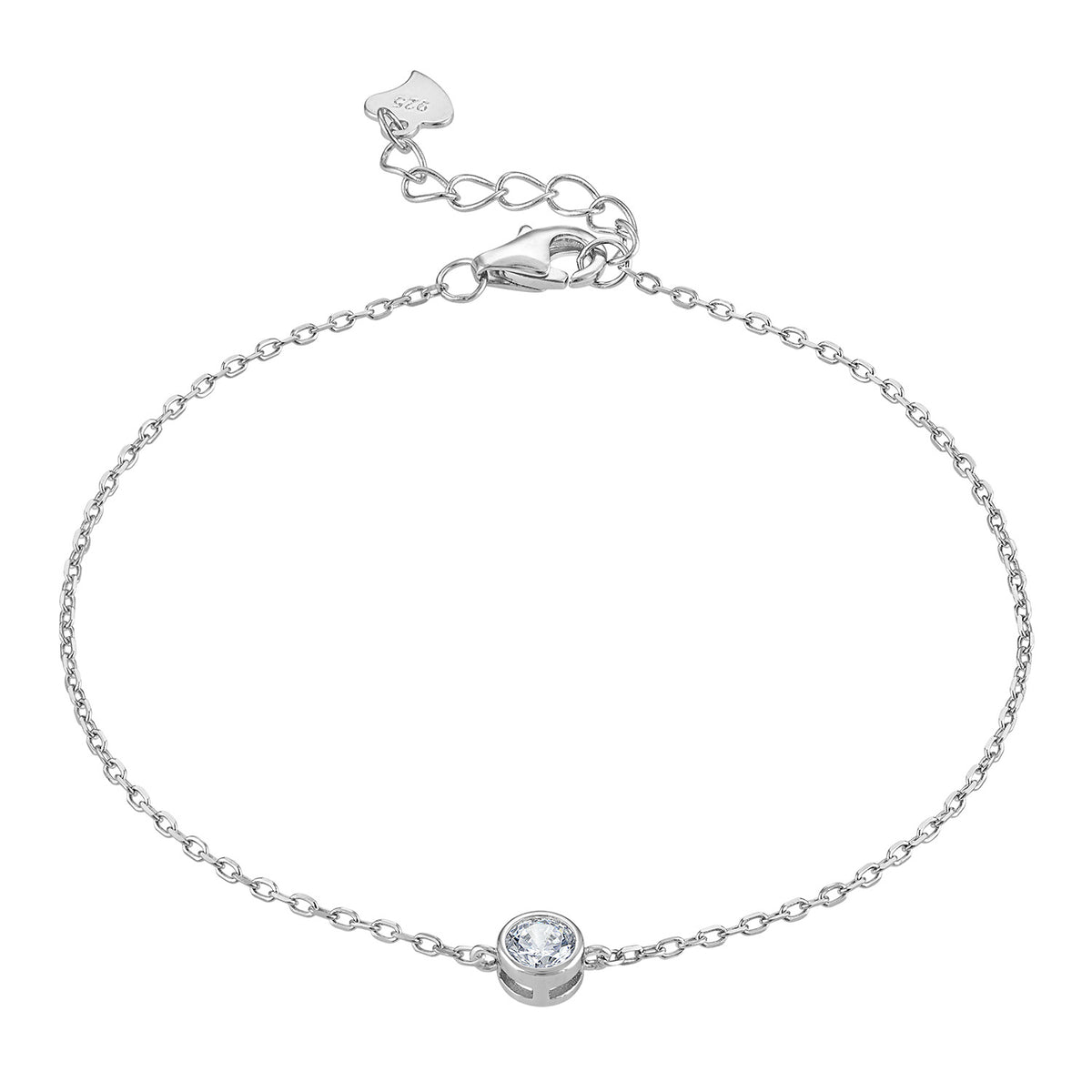 Bezel Charm Bracelet