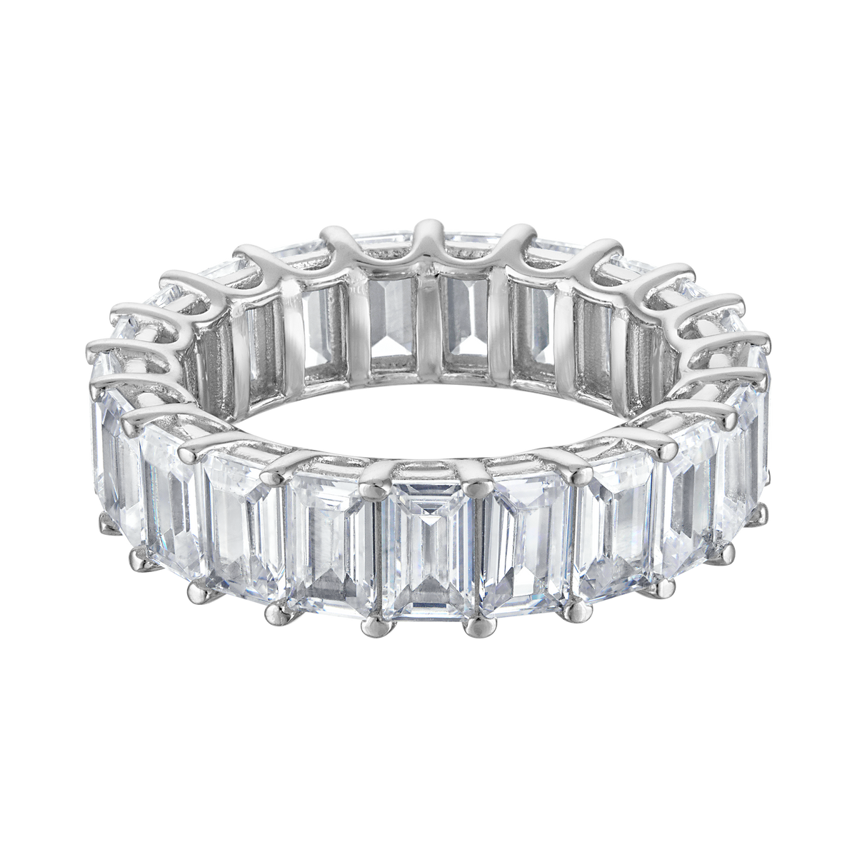Emerald-Cut Eternity Band