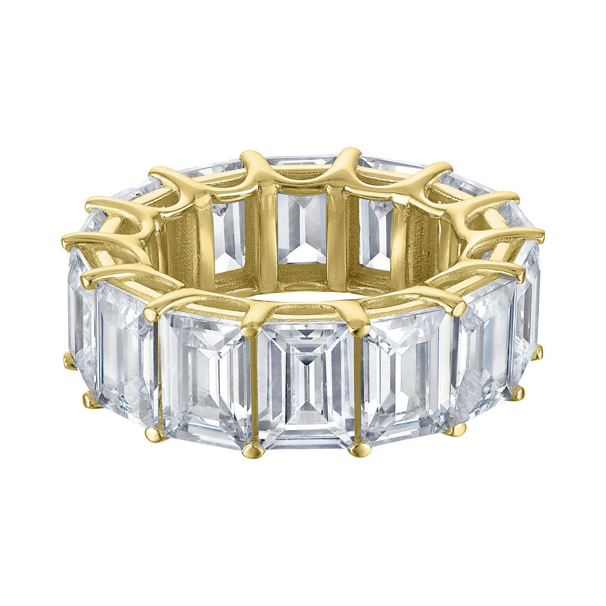Emerald-Cut Eternity Band