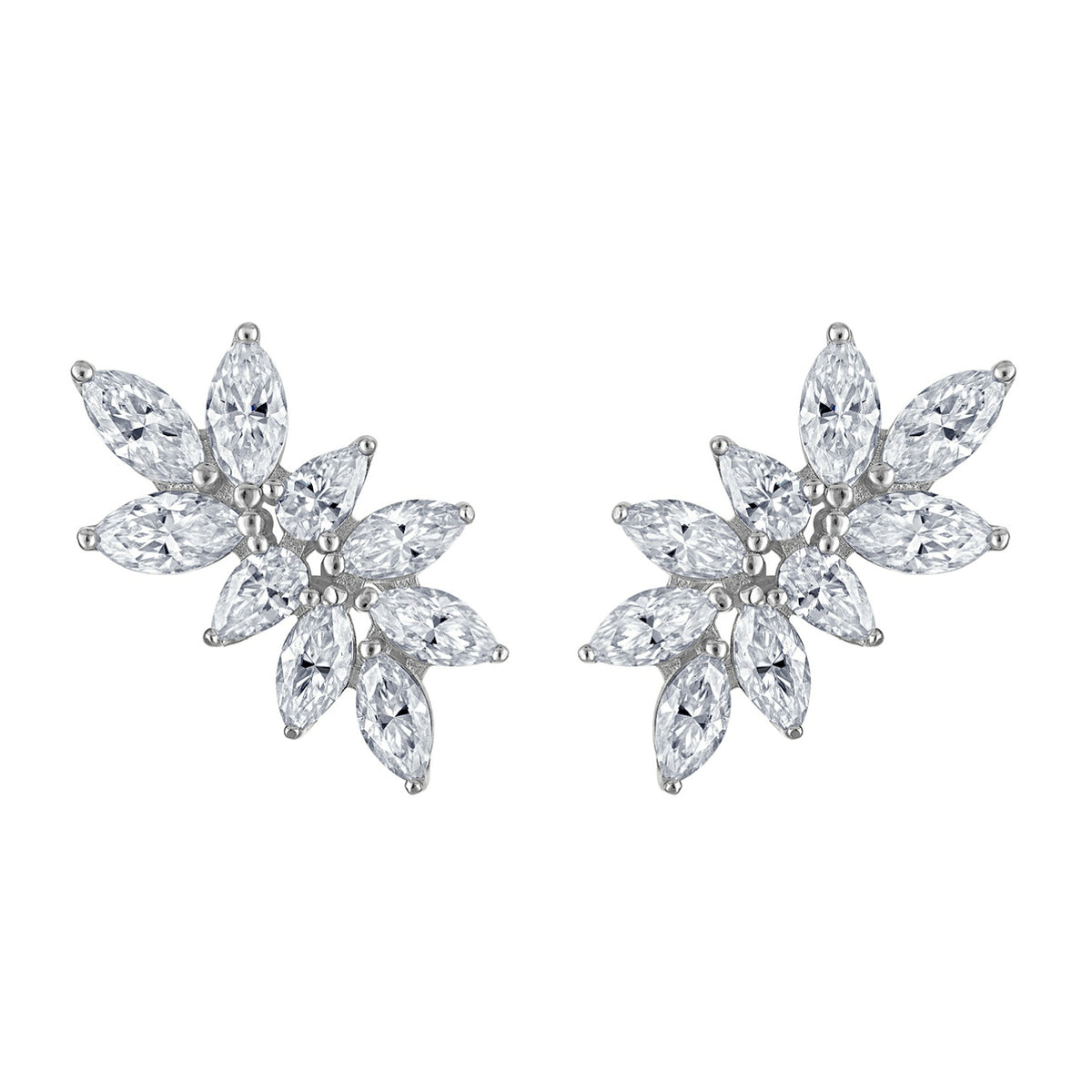 Statement Moissanite Cluster Earrings