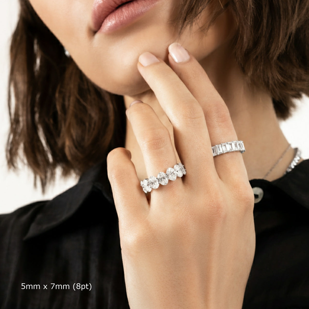 Oval Eternity Band