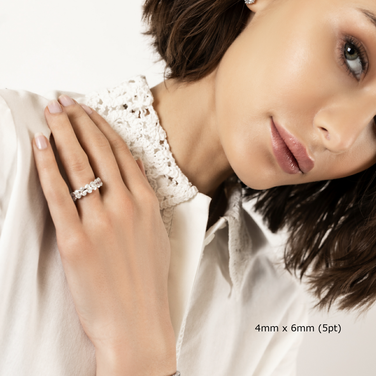 Oval Eternity Band